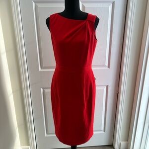 Anne Klein Vibrant Orange Midi Dress